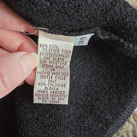 Vintage 90s Susan Bristol wool musical cardigan size medium - Picture 15 of 15